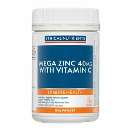 Mega Zinc 40mg. Powder 190g